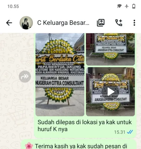 Pengiriman Papan Bunga Duka BSD City